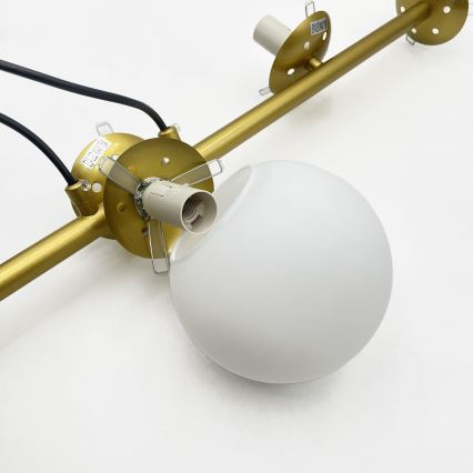 Brilagi - Seilpendelleuchte MALONY 6xE14/20W/230V goldfarben