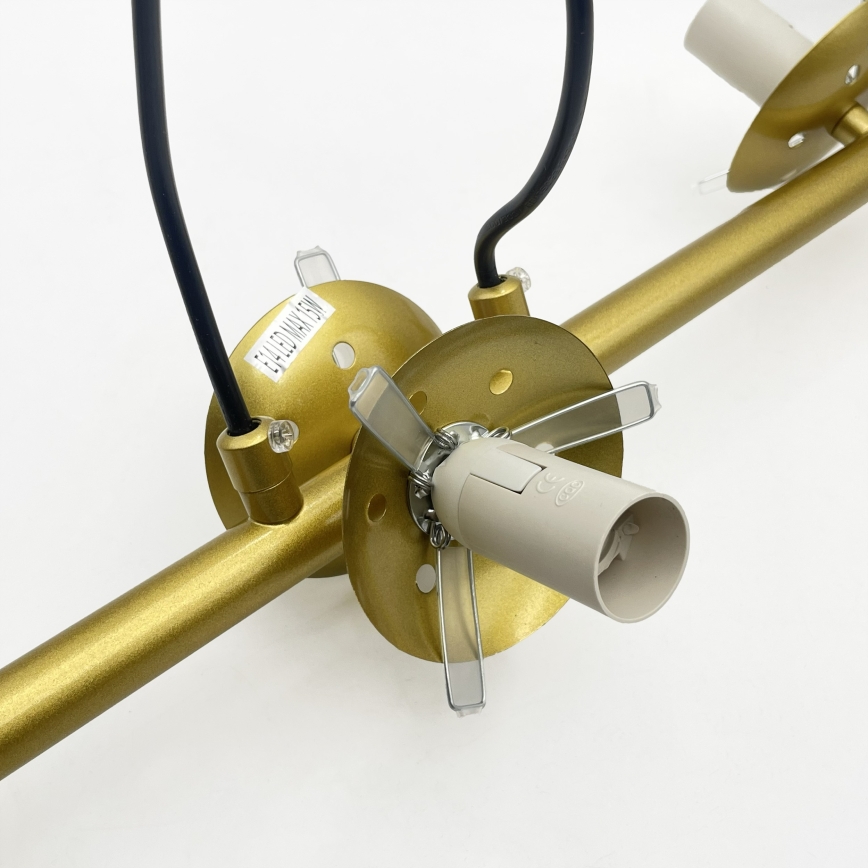 Brilagi - Seilpendelleuchte MALONY 6xE14/20W/230V goldfarben