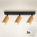 Brilagi - SELE MODERN LED RGBW dimmbare 3-flammige Einbauleuchte 3xGU10/6W/230V 3000K WLAN gold