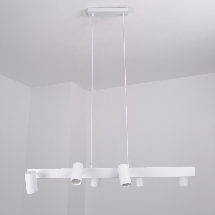 Brilagi - SELE Pendelleuchte mit Kabelaufhängung 6xGU10/30W/230V weiß