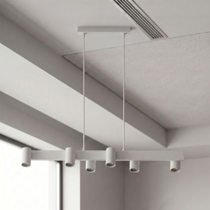 Brilagi - SELE Pendelleuchte mit Kabelaufhängung 6xGU10/30W/230V weiß
