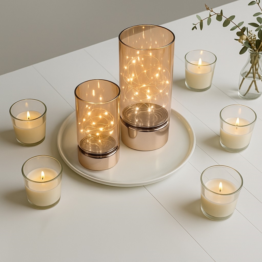 Brilagi - SET 2x LED-Weihnachtsdekoration LED/3xAA + 2xAA