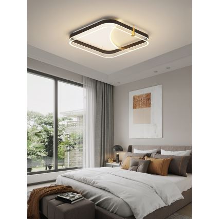 Brilagi - LED-dimmbare Deckenleuchte SIRELI LED/56W/230V 3000-6000K 40x40 cm + Fernbedienung
