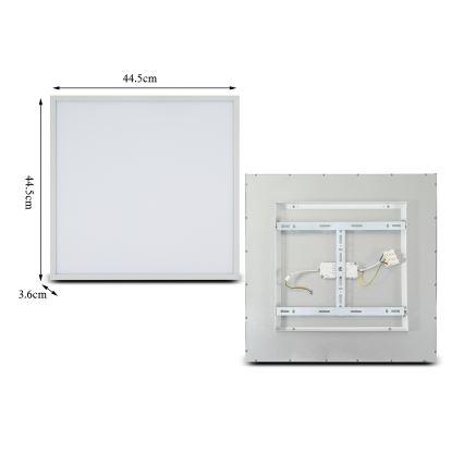 Brilagi - dimmbare LED-Deckenleuchte SLIMFRAME LED/36W/230V 45x45 cm 3000-6000K weiß + Fernbedienung