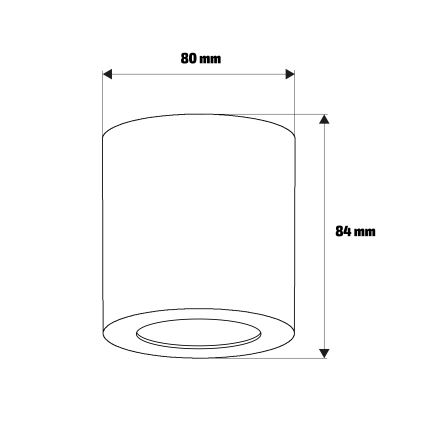 Brilagi - Spot MIA 1xGU10/30W/230V 84x80 mm silber IP54