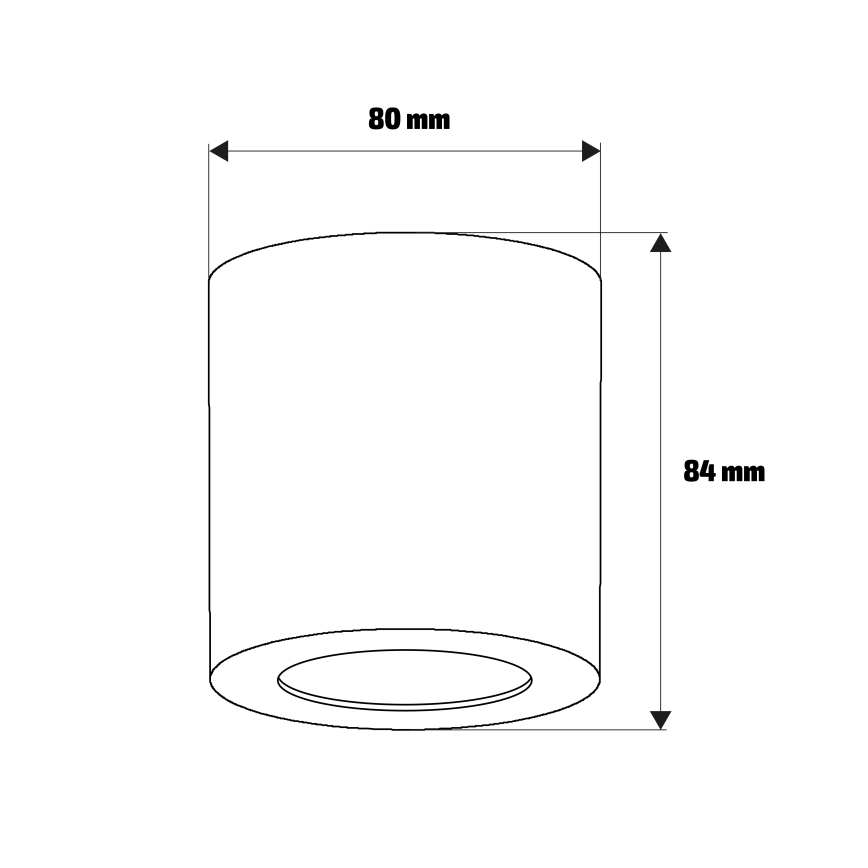 Brilagi - Spot MIA 1xGU10/30W/230V 84x80 mm silber IP54