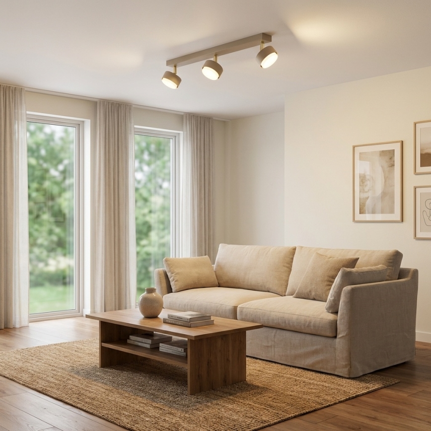 Brilagi - Spotleuchte 3xGX53/12W/230V, Beige