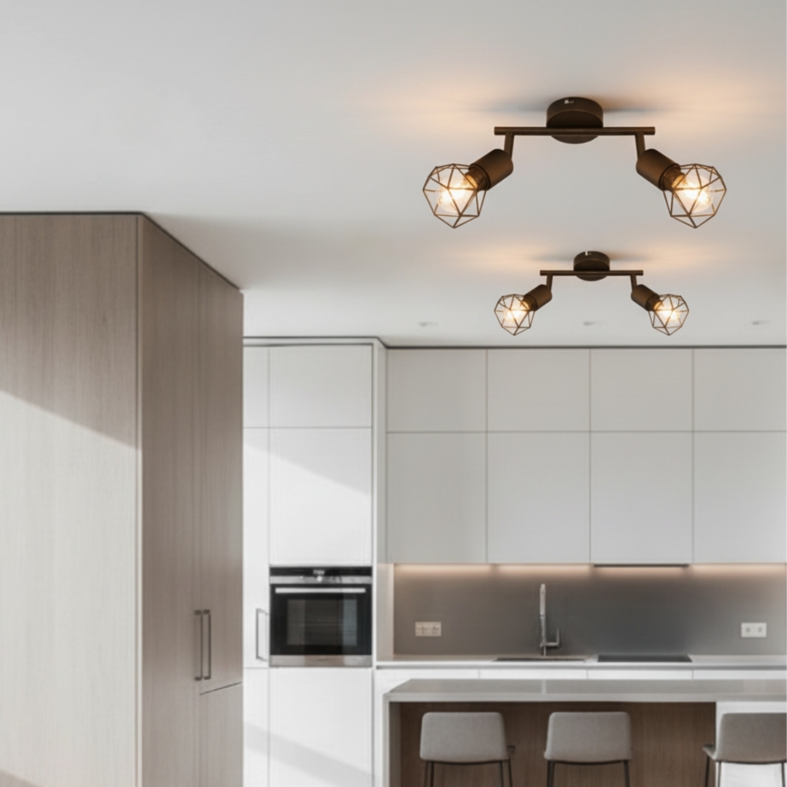 Brilagi - Spotleuchte CAGE 2xE14/40W/230V