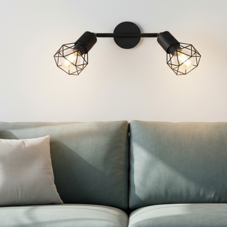 Brilagi - Spotleuchte CAGE 2xE14/40W/230V