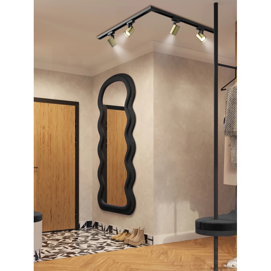 Brilagi - Spotleuchte für Schienensystem HUSKY 4xGU10/10W/230V schwarz/gold