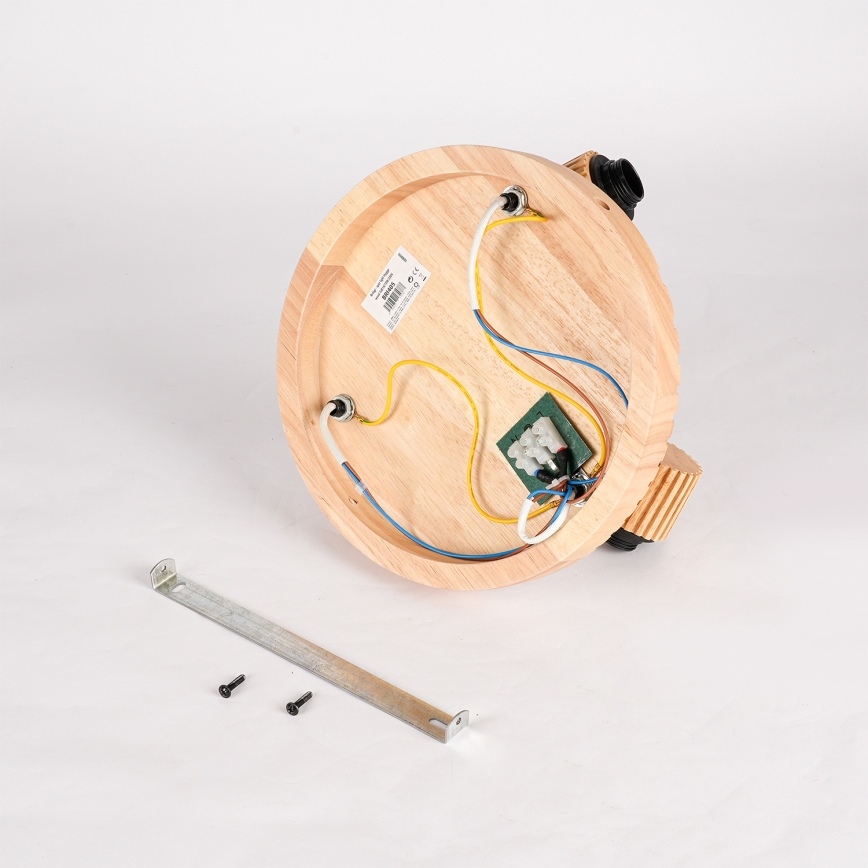 Brilagi - Spotleuchte HYGGE 3xE14/15W/230V Gummibaumholz/rauchfarben