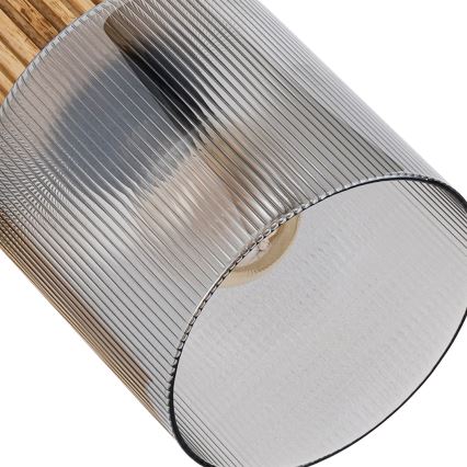 Brilagi - Spotleuchte HYGGE 3xE14/15W/230V Holz/rauchfarben