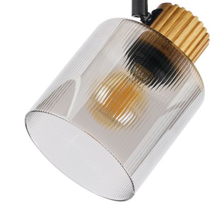 Brilagi - Spotleuchte HYGGE 4xE14/15W/230V schwarz/rauchfarben