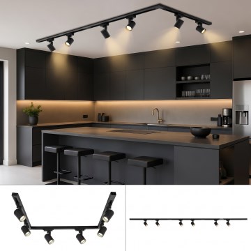 BRILAGI - Spotleuchte im Schienensystem HUSKY 6xGU10/10W/230V 225 cm schwarz