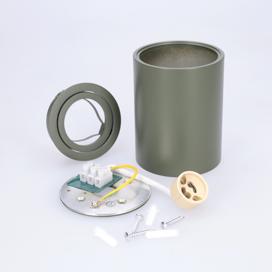 BRILAGI - Spotleuchte MIA 1xGU10/30W/230V 100x80 mm dunkelgrün