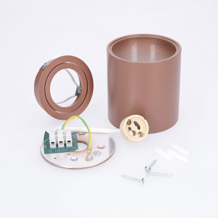 BRILAGI - Spotleuchte MIA 1xGU10/30W/230V 84x80 mm braun