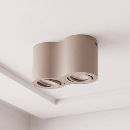 BRILAGI - Spotleuchte MIA DOUBLE 2xGU10/30W/230V beige