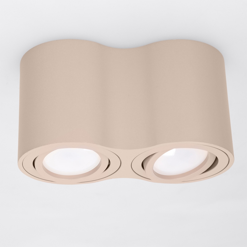 BRILAGI - Spotleuchte MIA DOUBLE 2xGU10/30W/230V beige