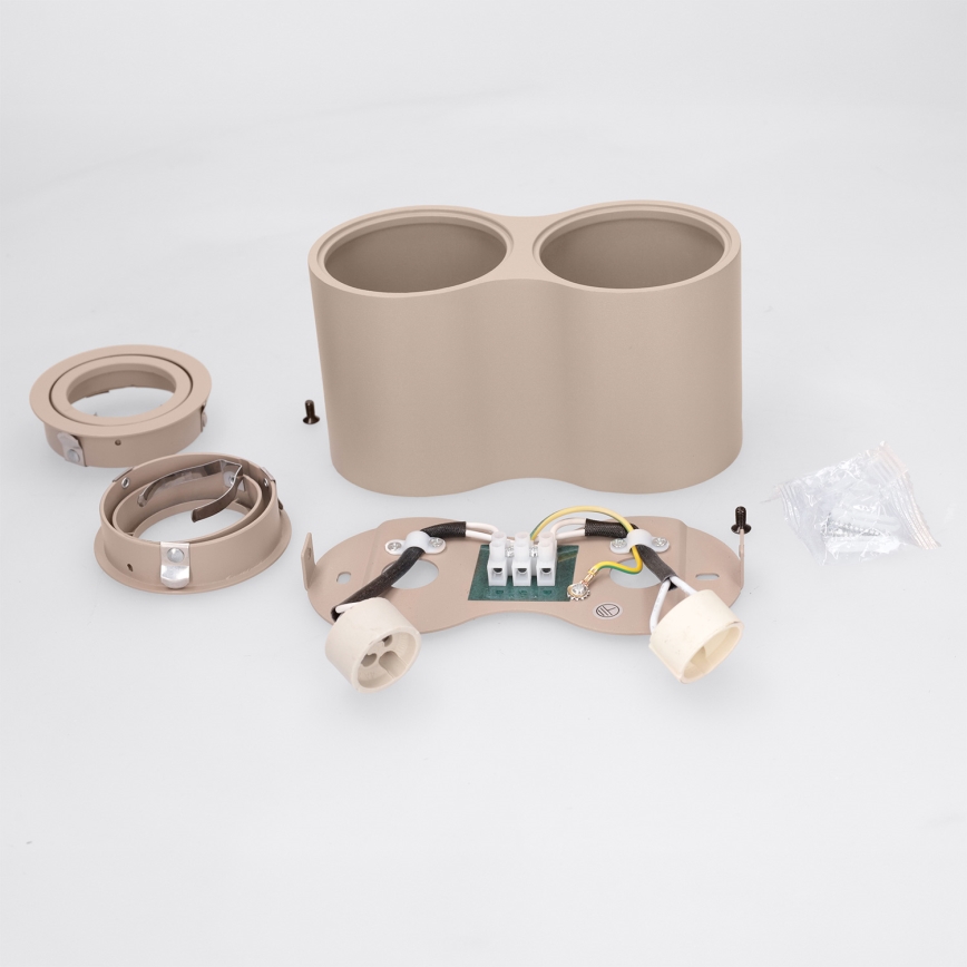 BRILAGI - Spotleuchte MIA DOUBLE 2xGU10/30W/230V beige