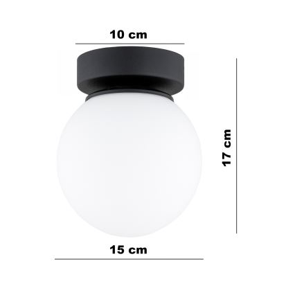 BRILAGI - Spotleuchte MILO 1xE27/60W/230V Ø 15 cm schwarz
