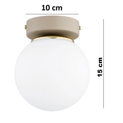 Brilagi - Spotleuchte MILO ECRU 1xE27/60W/230V beige/gold