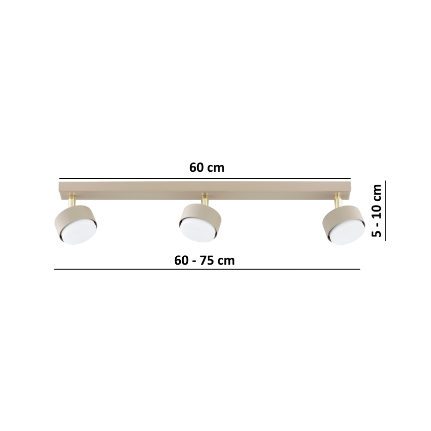 Brilagi - Spotleuchte MONO 3xGX53/12W/230V, Beige