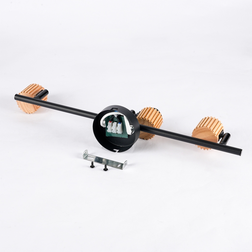 Brilagi - Spotleuchte ODENSE 3xE14/10W/230V Holz/Schwarz