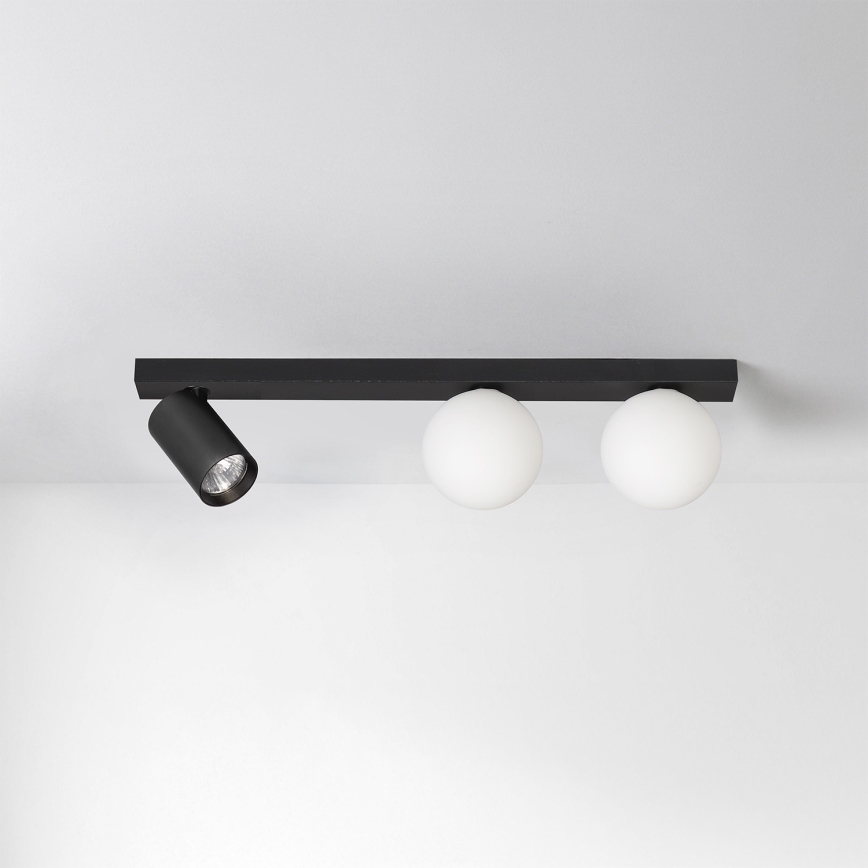 Brilagi - Spotleuchte SELE BALL 1xGU10/30W/230V + 2xG9/10W schwarz