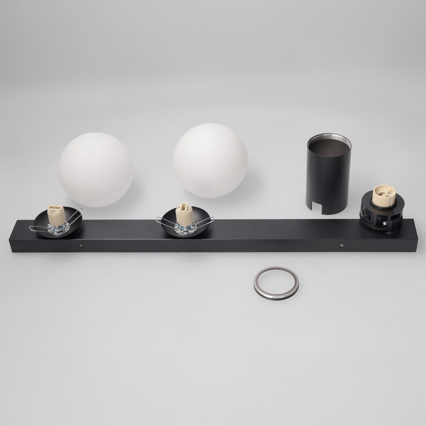 Brilagi - Spotleuchte SELE BALL 1xGU10/30W/230V + 2xG9/10W schwarz
