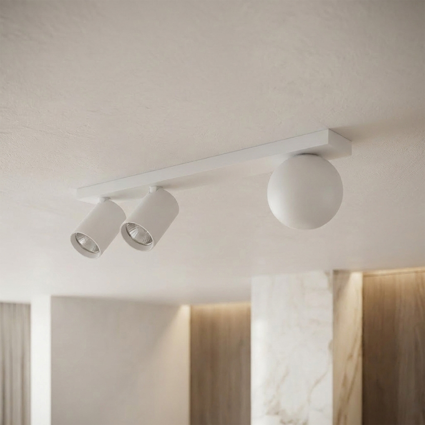 Brilagi - Spotleuchte SELE BALL 2xGU10/30W/230V + 1xG9/10W weiß