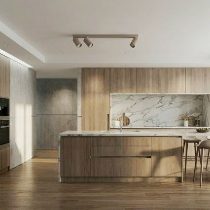Brilagi - Spotleuchte SELE LONG 3xGU10/30W/230V Beige