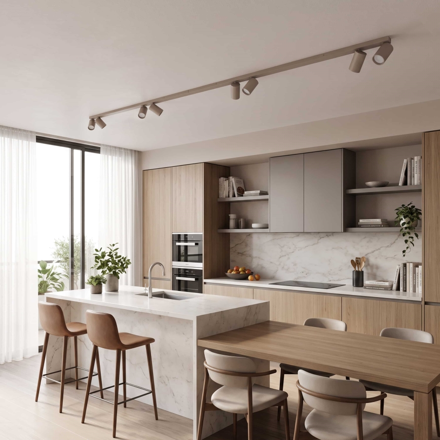 BRILAGI - Spotleuchte SELE LONG 8xGU10/30W/230V beige