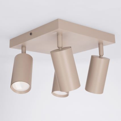 BRILAGI - Spotleuchte SELE SQUARE 4xGU10/30W/230V beige