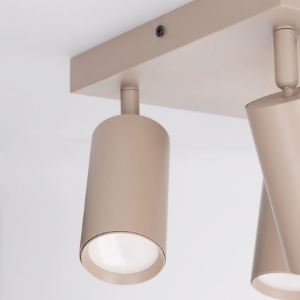 BRILAGI - Spotleuchte SELE SQUARE 4xGU10/30W/230V beige