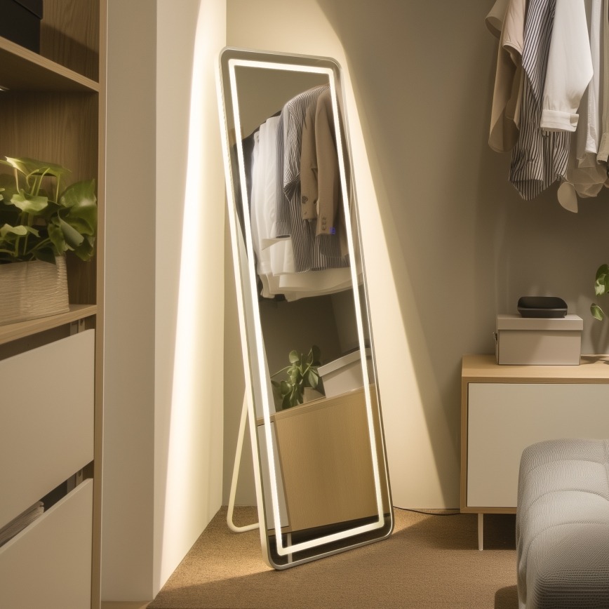 Brilagi - Standspiegel BELLEZA LED/42W/230V 160x50 cm IP44 CRI 90 dimmbar + CCT