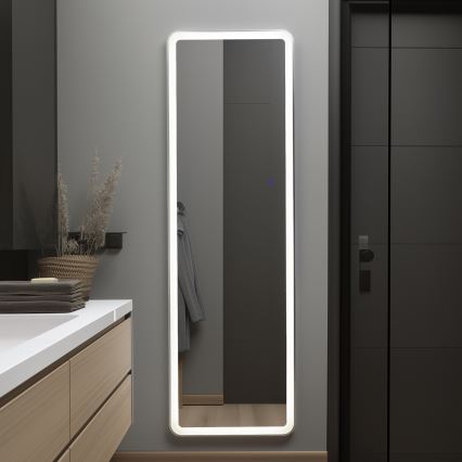 Brilagi - Standspiegel ELEGANZA LED/42W/230V 160x50 cm IP44 CRI 90 dimmbar + CCT