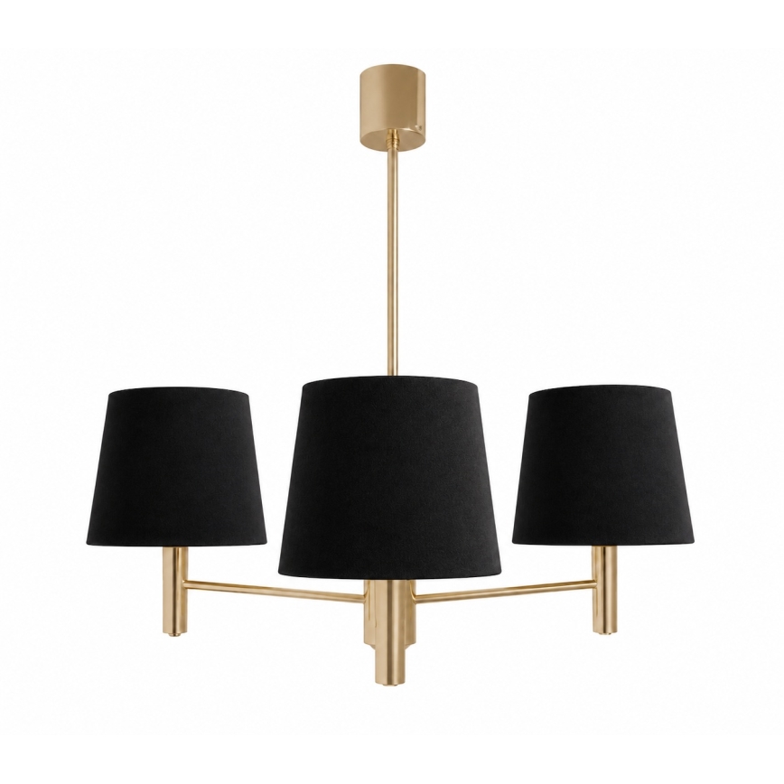 BRILAGI - Stangen-Pendelleuchte MONTE 3xE27/60W/230V schwarz/gold