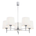Brilagi - Stangen-Pendelleuchte MONTE 5xE27/15W/230V creme/hochglanzchrom