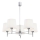 Brilagi - Stangen-Pendelleuchte MONTE 5xE27/60W/230V creme/hochglanzchrom