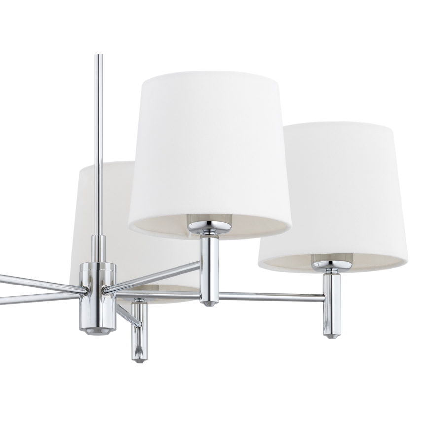 BRILAGI - Stangen-Pendelleuchte MONTE 5xE27/60W/230V creme/hochglanzchrom