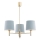 Brilagi - Stangenleuchte MONTE 3xE27/15W/230V blau/gold