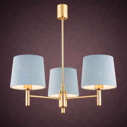 Brilagi - Stangenleuchte MONTE 3xE27/15W/230V blau/gold