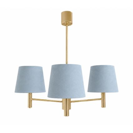 Brilagi - Stangenleuchte MONTE 3xE27/60W/230V blau/gold