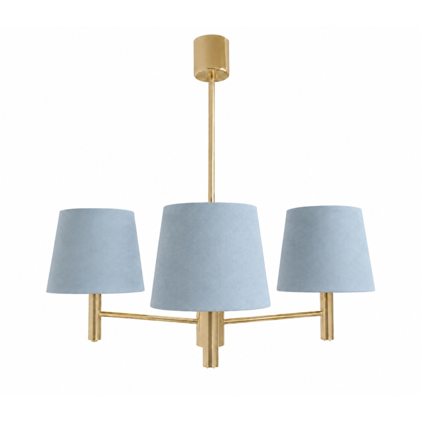 Brilagi - Stangenleuchte MONTE 3xE27/60W/230V blau/gold