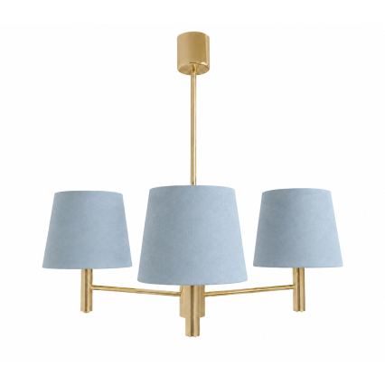BRILAGI - Stangenleuchte MONTE 3xE27/60W/230V blau/gold