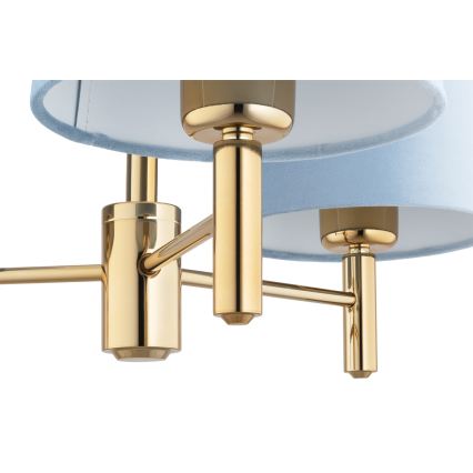 BRILAGI - Stangenleuchte MONTE 3xE27/60W/230V blau/gold