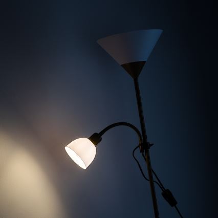 Brilagi - Stehlampe ARIANA 1xE27/100W/230V + 1xE14/25W goldfarben