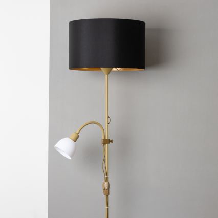 Brilagi - Stehlampe CERIA 2-in-1 1xE27/100W/230V + 1xE14/25W gold/schwarz