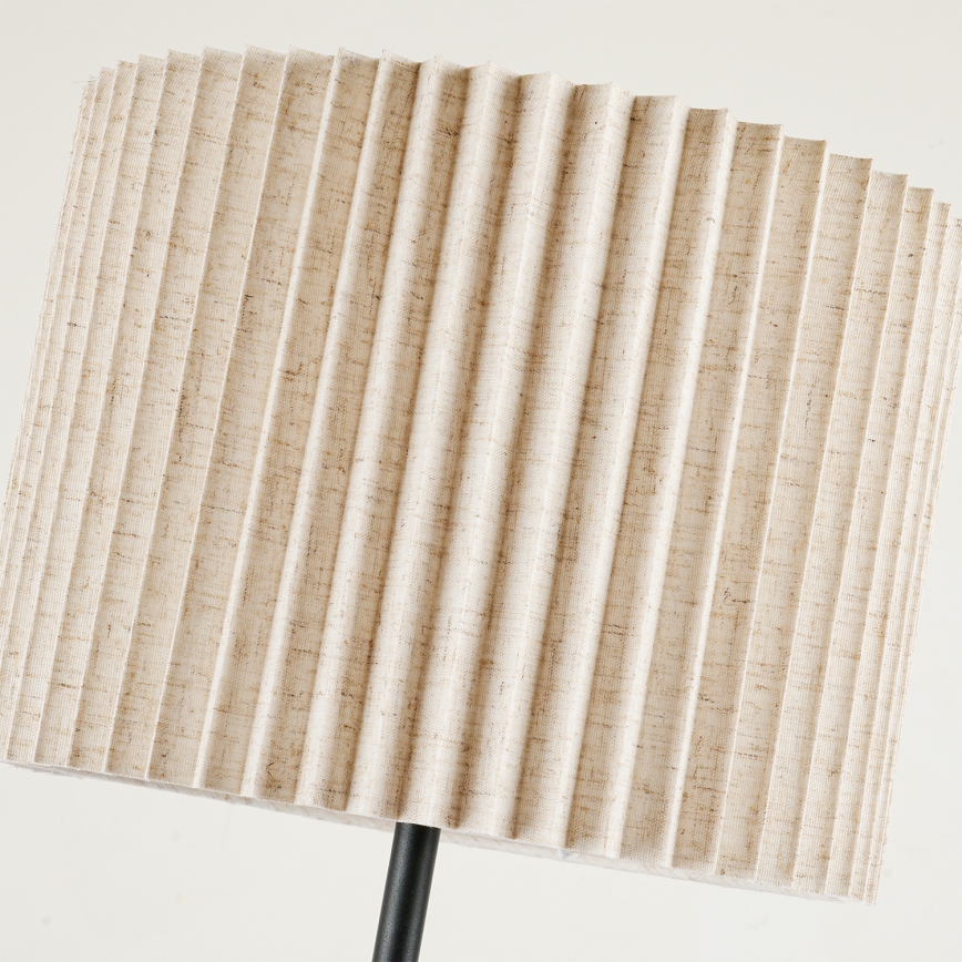 Brilagi - Stehlampe NORDIC WAVE 1xE27/15W/230V Leinen/Schwarz