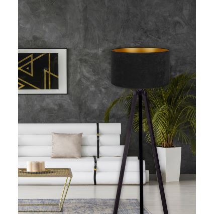 Brilagi - Stehlampe VELVET 1xE27/60W/230V schwarz/wenge